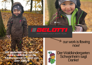 Belotti Spendenaktion Waldkindergarten